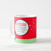 カワイトペンギンおもしろいの新年解決コーヒーマグ コーヒーマグカップ (正面左)