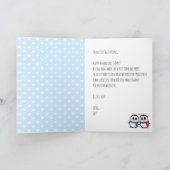 カワイトペンギンバレンタインデイカード(2) カード (内部)