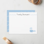 カワイトホエールノートカード ノートカード (正面/裏面インサイチュ)