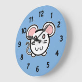 カワイトホワイトムージ ラージ壁時計 (傾斜)