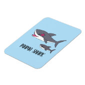 カワイトママシャークとベビーシャーク マグネット (左側)