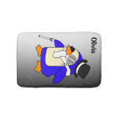 カワイトマンギンクラシック白黒 バスマット (正面)