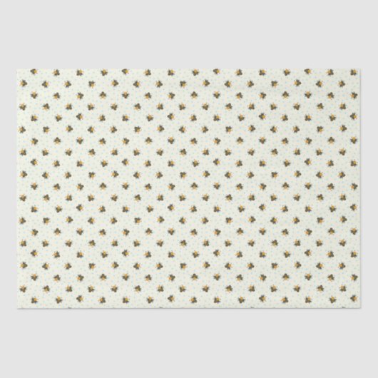 カワイトミツバチベビーシャワーティッシュペーパー 薄葉紙 (正面)