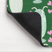 カワイトミルクシェイクズミントおもしろいハッピーおいしい柄 マウスパッド (コーナー)