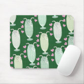 カワイトミルクシェイクズミントおもしろいハッピーおいしい柄 マウスパッド (マウス)