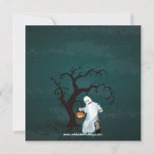 カワイトモンスターハロウィーン衣装パーティの招待状 招待状 (裏面)