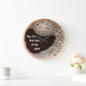 カワイトモーニングコーヒー  ラージ壁時計 (ホーム)