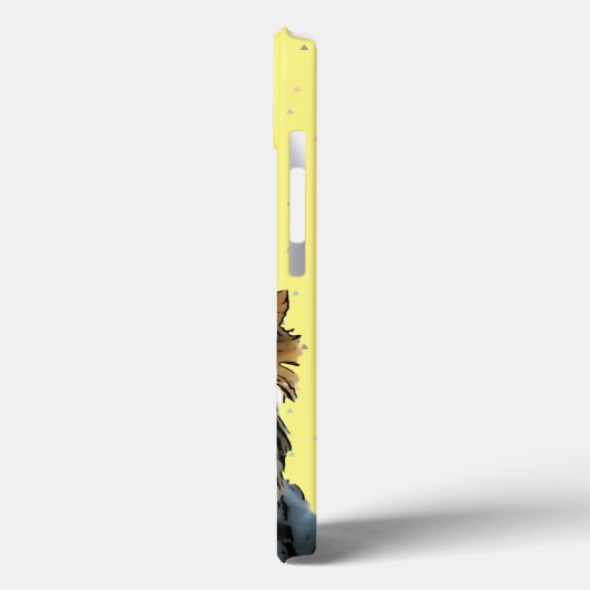 カワイトヨークシャーテリアドッグネームシックイエローグラムテリア Case-Mate iPhoneケース (裏面 / 左)