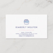 カワイトライトピンクカップケーキ名刺 名刺 (裏面)