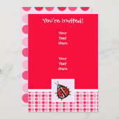 カワイトラディバグ 招待状 (正面/裏面)