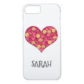 カワイトラブキスリップ絵文字ハート Case-Mate iPhoneケース (裏面)