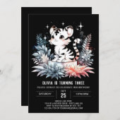 カワイトラモダン誕生日 招待状 (正面/裏面)