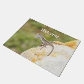 カワイトリザードアノールWelcome Doormat ドアマット (アングル)