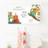 カワイトリザードボーイバースデーパーティーへようこそ 横断幕 (インサイチュ)