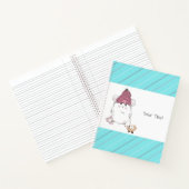 カワイトリトルハムスターブルーストライプの  ノートブック (内部)