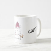 カワイトリトルハムスターホットドリンクカスタム コーヒーマグカップ (正面右)