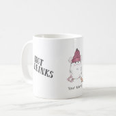 カワイトリトルハムスターホットドリンクカスタム コーヒーマグカップ (正面左)