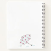 カワイトリトルハムスター名前をカスタムするホワイト ノートブック (裏面)