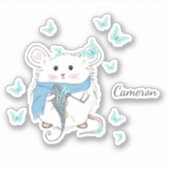 カワイトリトルハムスター名前をカスタムする シール (正面)