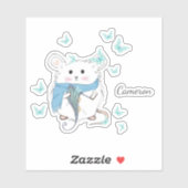 カワイトリトルハムスター名前をカスタムする シール (シート)