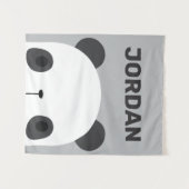 カワイトリトルパンダパーソナライズされたベア タペストリー (正面(横))