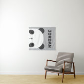 カワイトリトルパンダパーソナライズされたベア タペストリー (インサイチュ(横))