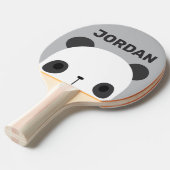 カワイトリトルパンダベアパーソナライズされた&ネーム 卓球ラケット (正面アングル)