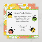 カワイトリトルレディバグ 招待状 (正面/裏面)