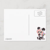 カワイトレインボーアニメパンダガール ポストカード (裏面)