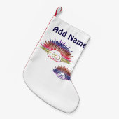 カワイトレインボーウーチンズ スモールクリスマスストッキング (正面 (吊り時))