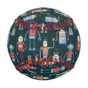 カワイトレトロスタイル1950年代ロボット 野球ボール