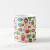 カワイトロブを使ったシームレスなタイル化が可能な背景パターン コーヒーマグカップ (中央)