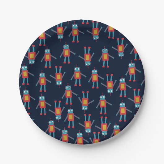 カワイトロボット紙プレート ペーパープレート (正面)