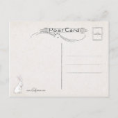 カワイトヴィンテージイースターバニー ポストカード (裏面)
