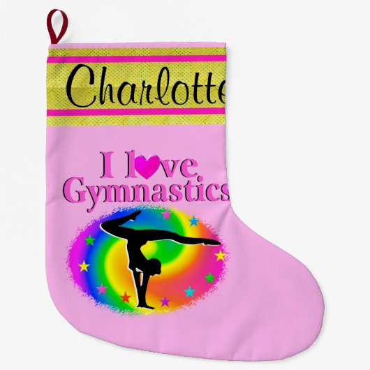 カワイト体パーソナライズされた操クリスマスストッキング ラージクリスマスストッキング (正面)