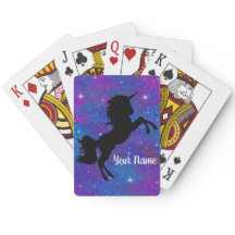 カワイト名前をカスタムするブラック/パープルユニコーン銀河系スターズ