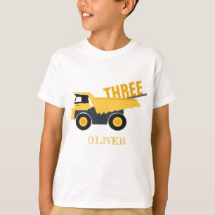 カワイト建築ダンプトラックアニージ誕生日 Tシャツ