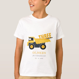 カワイト建築ダンプトラックアニージ誕生日 Tシャツ