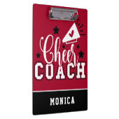 カワイト応援コパーソナライズされたーチ赤と黒 クリップボード (右)