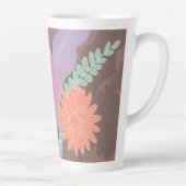 カワイト春ブーケモダンオブ花模様 カフェラテマグ (右)