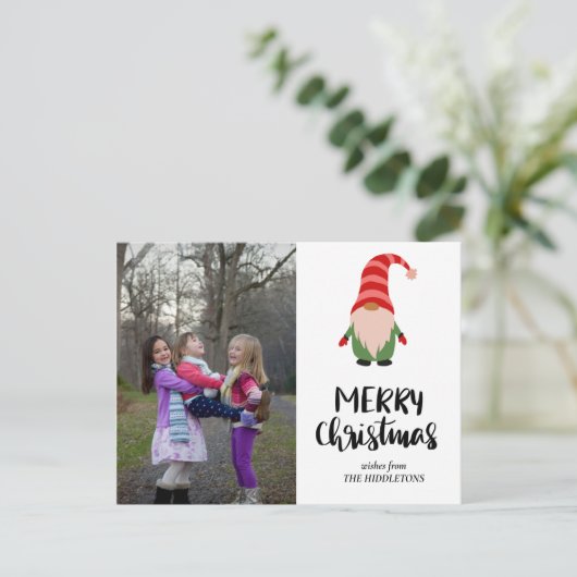 カワイト格言メリークリスマス脚本家の写真 シーズンポストカード (スタンド正面)