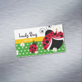 カワイト水玉模様レディーバグ マグネット名刺 (インサイチュ)