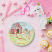 カワイト納屋周囲の庭フレンドズベビーシャワー ペーパープレート (パーティー)