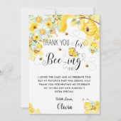 カワイト蜂蜜黄アイボリーフローラ誕生会 サンキューカード (正面)