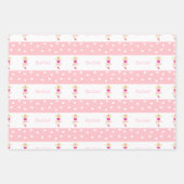 カワイト踊りバレリナ ラッピングペーパーシート (正面)