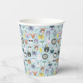 カワイト部族顔型 紙コップ (正面)