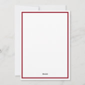 カワイト雪だるまカップルクリスマスカード シーズンカード (裏面)