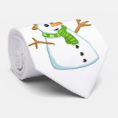カワイト雪だるまクリスマスネクタイ ネクタイ (ロール)