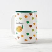 カワイト&マンおもしろいゴー ツートーンマグカップ (正面左)