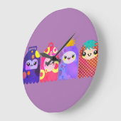 カワイト・リトル・モンスターズ  ラージ壁時計 (傾斜)